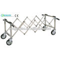 DW-TR002 stainless steel funeral scissor trolley for coffin